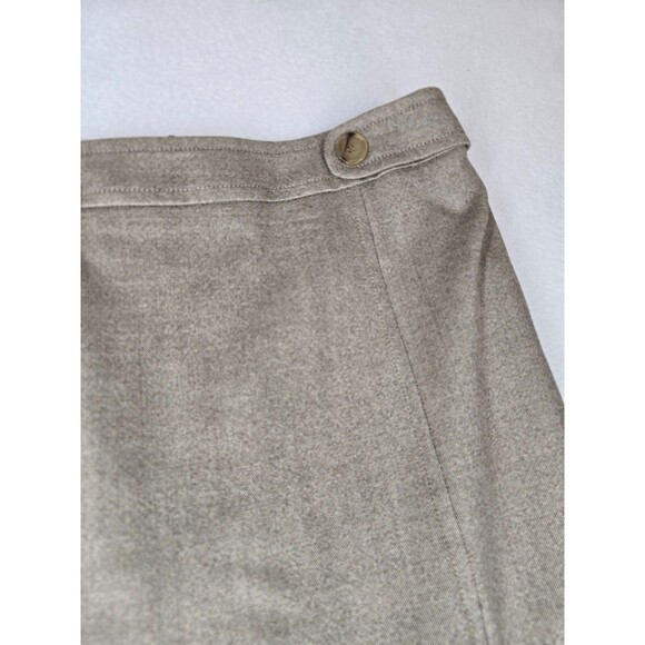 Akris Punto Womens Gray Taupe Tan Skirt Size 12 Flared Professional - Picture 5 of 10